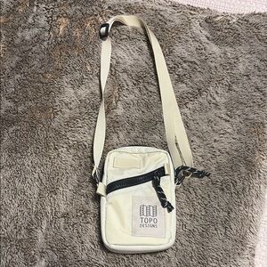 Topo Designs Cream Crossbody Bag with Adjustable Strap